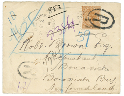 NEW SOUTH WALES To NEWFOUNDLAND : 1902 SENE PENCE HALF PENNY Canc. R + KURRAJONG NSW On REGISTERED Envelope To BONAVISTA - Almere