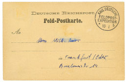 1900 KAIS.DEUTSCHE FELDPOST EXPEDITION B On Military Card To GERMANY. Superb. - Phone Tickets