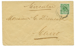 VORLAUFER : 1895 5pf(v46) Canc. SHANGHAI On Envelope (PRINTED MATTER Rate) To CAIRO, EGYPT. Vvf. - Phone Tickets