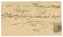 SUEZ To ADEN(YEMEN) : 1875 6d(pl. 13) Canc. B02 + SUEZ On Envelope To ADEN. Verso, ADEN STEAMER POINT. Vf. - Collections, Lots & Series