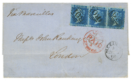 ALEXANDRIA : 1866 GB 2d(x3) Fault Canc. B01 + ALEXANDRIA On Cover ToLONDON. Vf. - Collections, Lots & Series