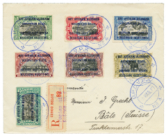 1917 5c To 1F Canc. BPC N°4 On REGISTERED Envelope To SWITZERLAND. Superb. - Niger