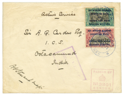 1917 15c + 40c Canc. BPC N°6 + CENSOR DAR-ES-SALAAM + PASSED BY CENSOR N°3301 On Envelope (ACTIVE SERVICE) To IN - Niger