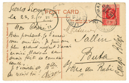 VOIE Du RUBI : 1911 SIERRA-LEONE 1d Canc. FREETOWN + MATADI+ LEOPOLDVILLE + BUTA On Card To BUTA, "VOIE Du RUBI". Scarce - Libia