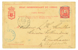 SANKURU : 1899 P./Stat 10c Canc. SANKURU To KINSHASSA. Vf. - Libia