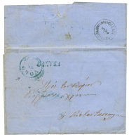 VOLO : 1865 VOLO + FRANCO On Entire Letter. Verso, LLOYD AGENCY COSTANTINOPOLI. Vvf. - Cartoline 1871-1909