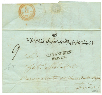 1850 ALEXANDRIEN/SEP.22 On Entire Letter To TRIEST. Vvf. - Cartoline 1871-1909