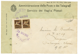 1943 PA N°1(x2) Obl. MOURZOU Sur Enveloppe Pour L'OUBANGHI-CHARI. RARE. Superbe. - Unclassified