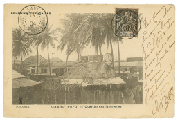 SAVE : 1904 BENIN 10c Obl. SAVE DAHOMEY ET DEP. Sur Carte Pour La FRANCE. TB. - Maldive (1965-...)