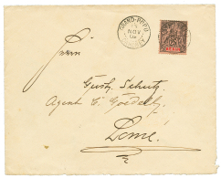 1902 BENIN 25c Obl. GRAND-POPO DAHOMEY Sur Env. Pour LOME TOGO(cachet ALLEMAND Au Verso). TTB. - Maldive (1965-...)