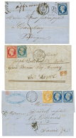 1857/58 3 Lettres Pour La SAVOIE Avec TB Combinaisons Ou Destination(GRAND BORNAND). TB. - Saint Pe De Bigorre