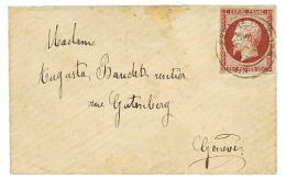 1893 ESSAI 25c EMPIRE NON DENTELE Obl. FERNEY_VOLTAIRE Sur Enveloppe Pour GENEVE(SUISSE). Arrivée Au Verso. La Le - Saint Pe De Bigorre