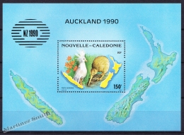 New Caledonia - Nouvelle Calédonie 1990 Yvert BF-10 New Zealand 1990 - Philatelic Expo - MNH - Miniature Sheet - Blocchi & Foglietti