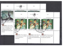 MAH576  VEREINTE NATIONEN UNO GENF 1989  Michl 180/81  2 SECHSERBLÖCKE Used / Gestempelt - Used Stamps