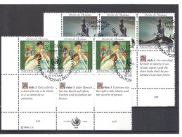 MAH592 VEREINTE NATIONEN UNO GENF 1989  Michl 180/81  2 SECHSERBLÖCKE Used /gestempelt - Used Stamps