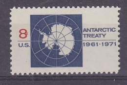 United States 1971 Antarctic Treaty 1v  **mnh  (31526) - Antarctisch Verdrag