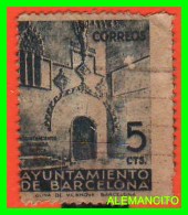 ESPAÑA  ( EUROPA )   SELLO   AYUNTAMIENTO DE BARCELONA  AÑO 1936 - Barcelona