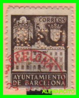 ESPAÑA  ( EUROPA )   SELLO   AYUNTAMIENTO DE BARCELONA  AÑO 1942 - Barcelona