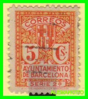 ESPAÑA  ( EUROPA )   SELLO   AYUNTAMIENTO DE BARCELONA  AÑO 1933 - Barcelona