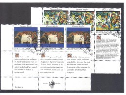 MAH612 VEREINTE NATIONEN UNO NEW YORK 1989  Michl 595/96  2 SECHSERBLÖCKE Used / Gestempelt - Used Stamps