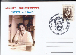 46331- ALBERT SCHWEITZER, PERSONALITY, SPECIAL POSTCARD, 2005, ROMANIA - Albert Schweitzer