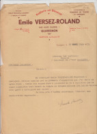 MONS - EMILE VERSEZ ROLAND - POELERIE EN GENERAL - 1939 - Straßenhandel Und Kleingewerbe