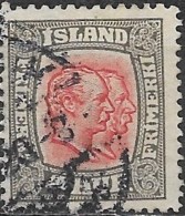 ICELAND 1907 Christian Ix & Frederik Viii -  4a. - Red And Grey AVU - Unused Stamps