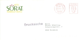 BRD Berlin AFS Berlin West 1992 Drucksache Hotel Sorat Humboldt-Mühle - Franking Machines (EMA)