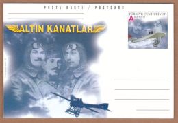 AC - TURKEY POSTAL STATIONARY - GOLDEN WINGS 08 FEBRUARY 2001 - Postwaardestukken