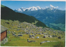 SUISSE,SCHWEIZ,SVIZZERA,S WITZERLAND,HELVETIA,SWISS ,VERBIER ILY A 40 ANS,VALAIS,VUE AERIENNE TRES BELLE - Altri & Non Classificati