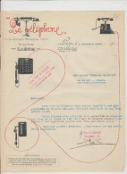 LIEGE - LE TELEPHONE FACTURE - 1921 - Artigianato