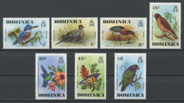DOMINIQUE 1976 N° 478/484 ** Neufs MNH Superbes C 26,5 € Faune Oiseaux  Ceryle Torquata Amazona Impérialis Birds Animaux - Dominica (...-1978)