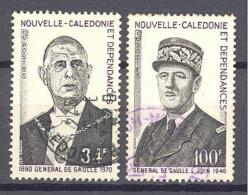 Nouvelle Caledonie:Yvert  N° 377/8°; Général De Gaulle - Used Stamps