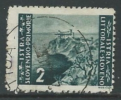 1946 OCC JUGOSLAVA ISTRIA USATO EMISSIONE BILINGUE 2 LIRE - M56-6-2 - Occup. Iugoslava: Istria