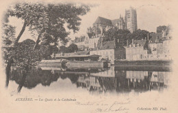 AUXERRE    YONNE  89    CPA LES QUAIS - Auxerre