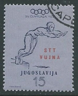 1952 TRIESTE B USATO OLIMPIADI DI HELSINKY 15 D - M56-9-3 - Gebraucht