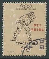 1952 TRIESTE B USATO OLIMPIADI DI HELSINKY 28 D - M56-9 - Gebraucht