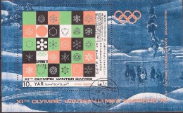 Y.A.R. 1972 - OLYMPIC WINTER GAMES SAPPORO 1972 BLOC - OBLITERE - Winter 1972: Sapporo