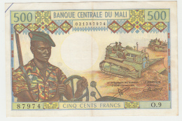 Mali 500 Francs 1973 - 1984 VF+ Pick 12b  12 B - Malí