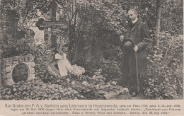 AK Hoyerswerda Friedhof Grab F. A. V. Sachsen Gen, Lehmann Geza V. Wettin Prinz König Königshaus Bei Wittichenau Lauta - Hoyerswerda