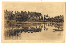 Cpa: 80 BRAY SUR SOMME (ar. Peronne) Pêcheurs Sur Le Grand Etang, Eglise N° 48 - Bray Sur Somme