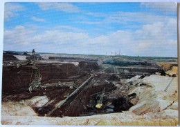 Carte Postale Braunkohlentagebau Fortune Garsdorf Bergheim Mine Allemagne 1972 - Bergheim