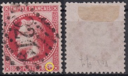 France N° 32 TB + Variété Planchage : Petite Météorite - 1863-1870 Napoleon III With Laurels