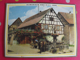 Calendrier P.T.T. 1968. Alsace Alpes-maritimes. Almanach PTT - Grossformat : 1961-70