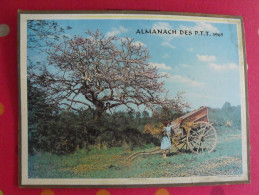 Calendrier P.T.T. 1963. Chien Chat Prairie D'or. Almanach PTT - Tamaño Grande : 1961-70