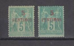 Yvert 1 Et 1a * Neuf Charnière Légère - Unused Stamps