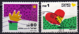 ISRAEL 1990 - MiNr: 1165-1166  Used - Usados (sin Tab)