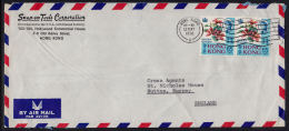 A0521 HONG KONG 1972, 2 @ SG 253 On Cover To UK - Storia Postale