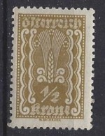Austria  1922/24  1/2K  (**) MNH Mi.360 - Unused Stamps