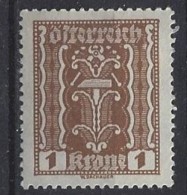 Austria  1922/24  1K  (**) MNH Mi.361 - Unused Stamps